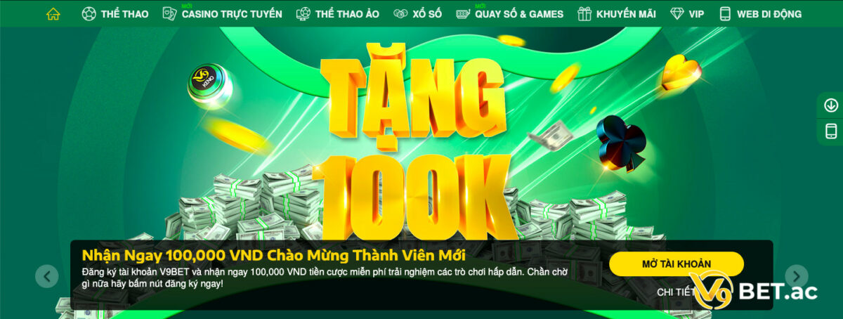 Điều kiện thực hiện giao dịch rút tiền tại nhà cái V9bet